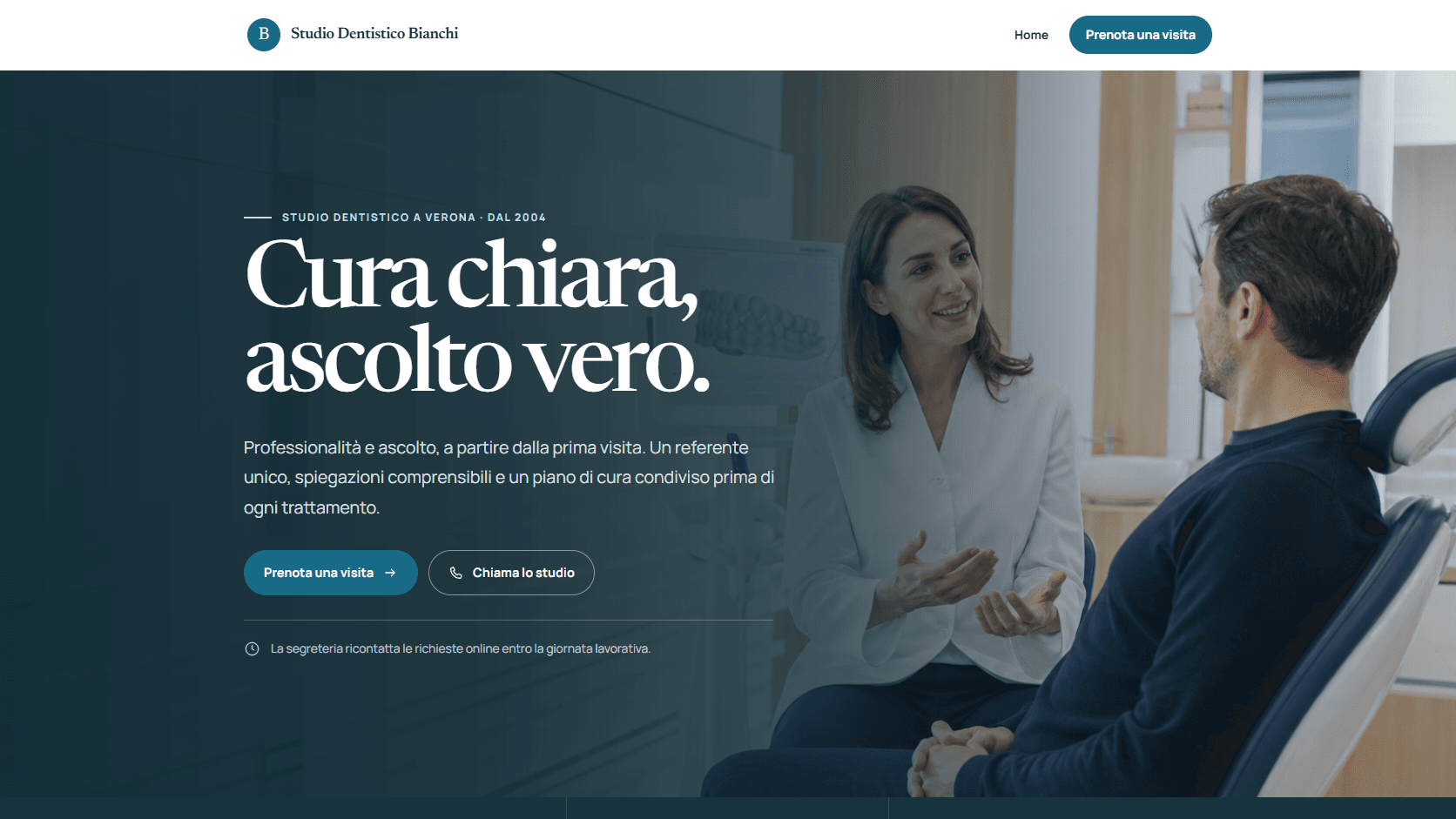 Homepage di Studio Dentistico Bianchi