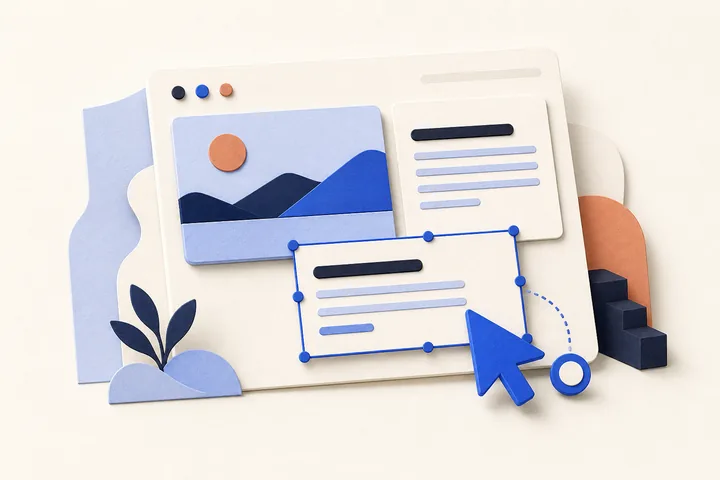 Editor visuale che modifica direttamente i contenuti del sito